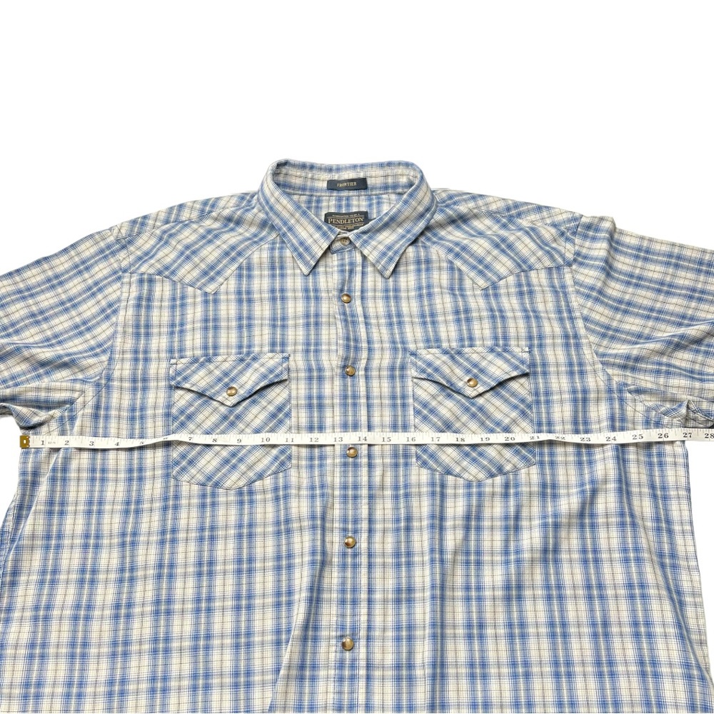 Pendleton Mens Frontier Snap Button Up Plaid Shir… - image 8